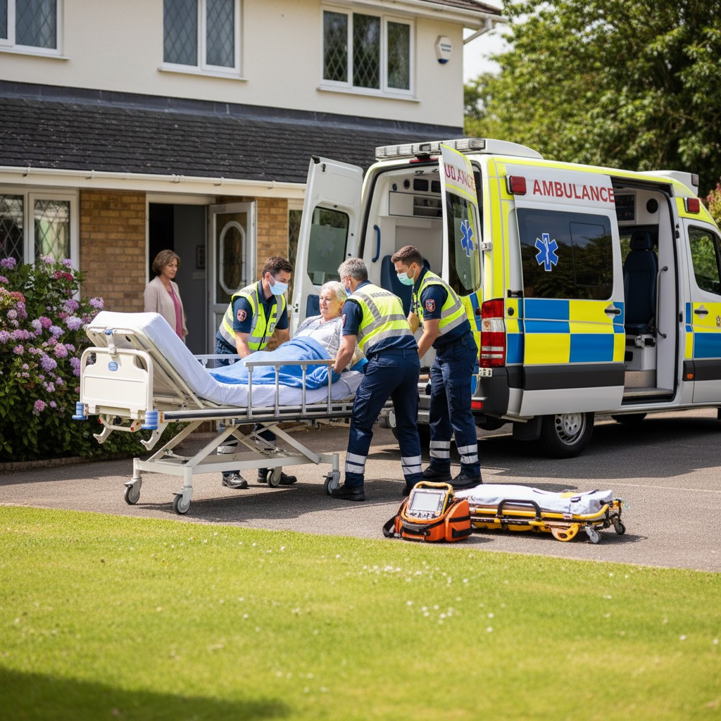 إسعاف من المستشفى إلى المنزل