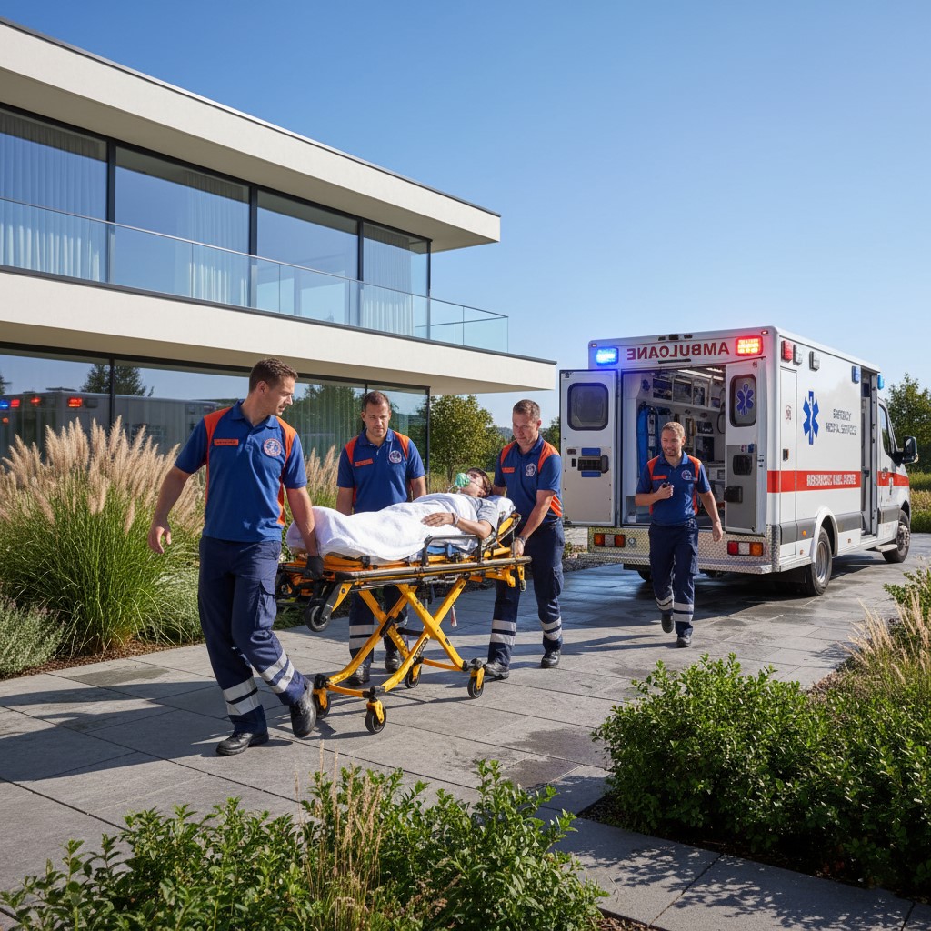 إسعاف من أي مكان في حالات الطوارئ